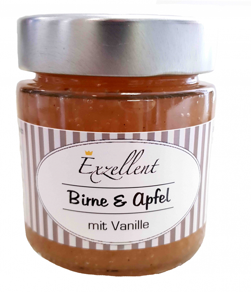 Birne & Apfel mit Vanille Fruchtaufstrich